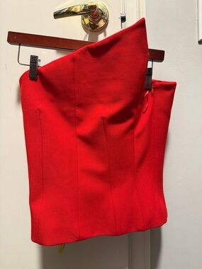 Zara Red Structured Top